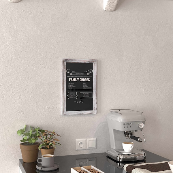 Flash Furniture Whitewashed Magnetic Hanging Chalkboard, 10PK 10-HGWA-GDIS-CRE8-662315-GG - main